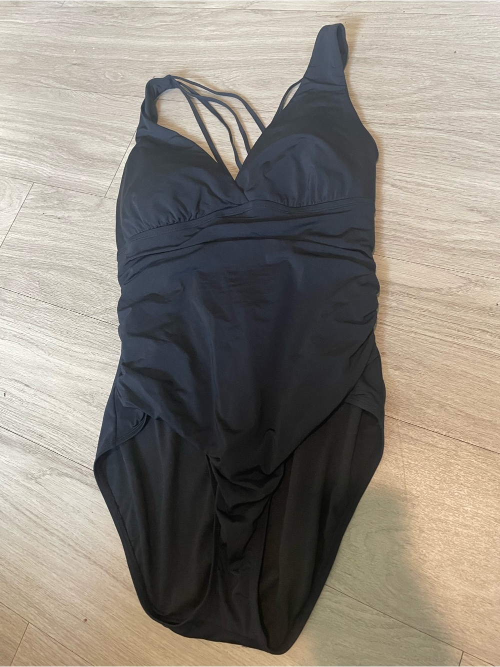 Jantzen Black One-Piece Swimsuit with Strappy Back